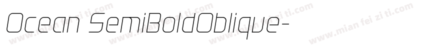 Ocean SemiBoldOblique字体转换